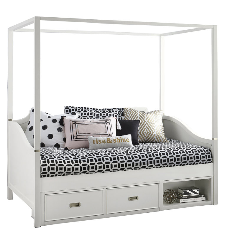 Harriet Bee Angus Canopy Daybed with Trundle & Reviews Wayfair